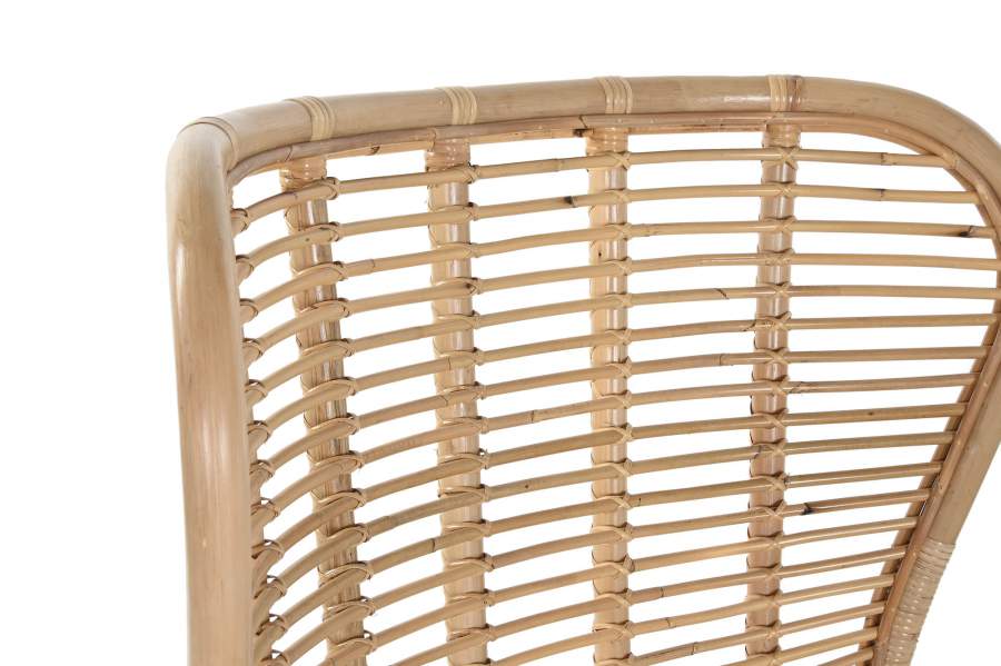Silla Bambu Ratan 76X74X99 Natural