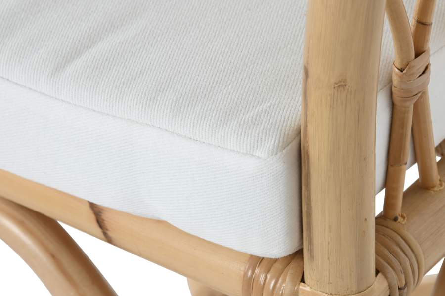 Silla Bambu Ratan 58X60X83 Natural