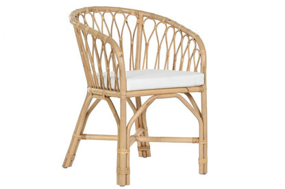 Silla Bambu Ratan 58X60X83 Natural