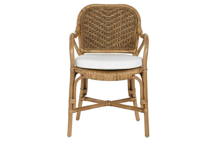 Silla Bambu Ratan 55X62X86 Natural