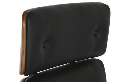 Silla Madera Pu 71X69X108_5 116_5 Ruedas Negro