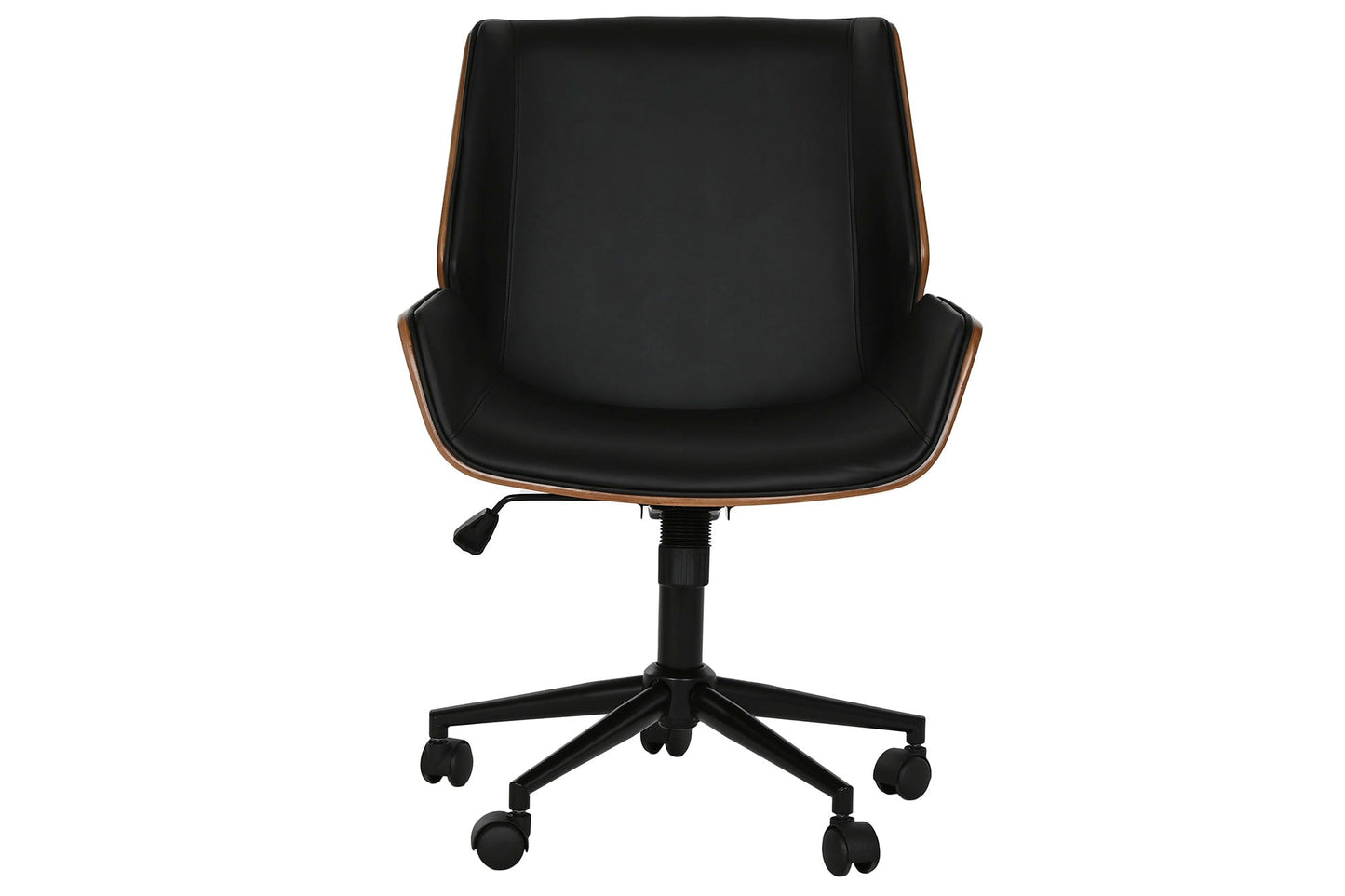 Silla Madera Pu 59_5X64X83 91 Ruedas Negro