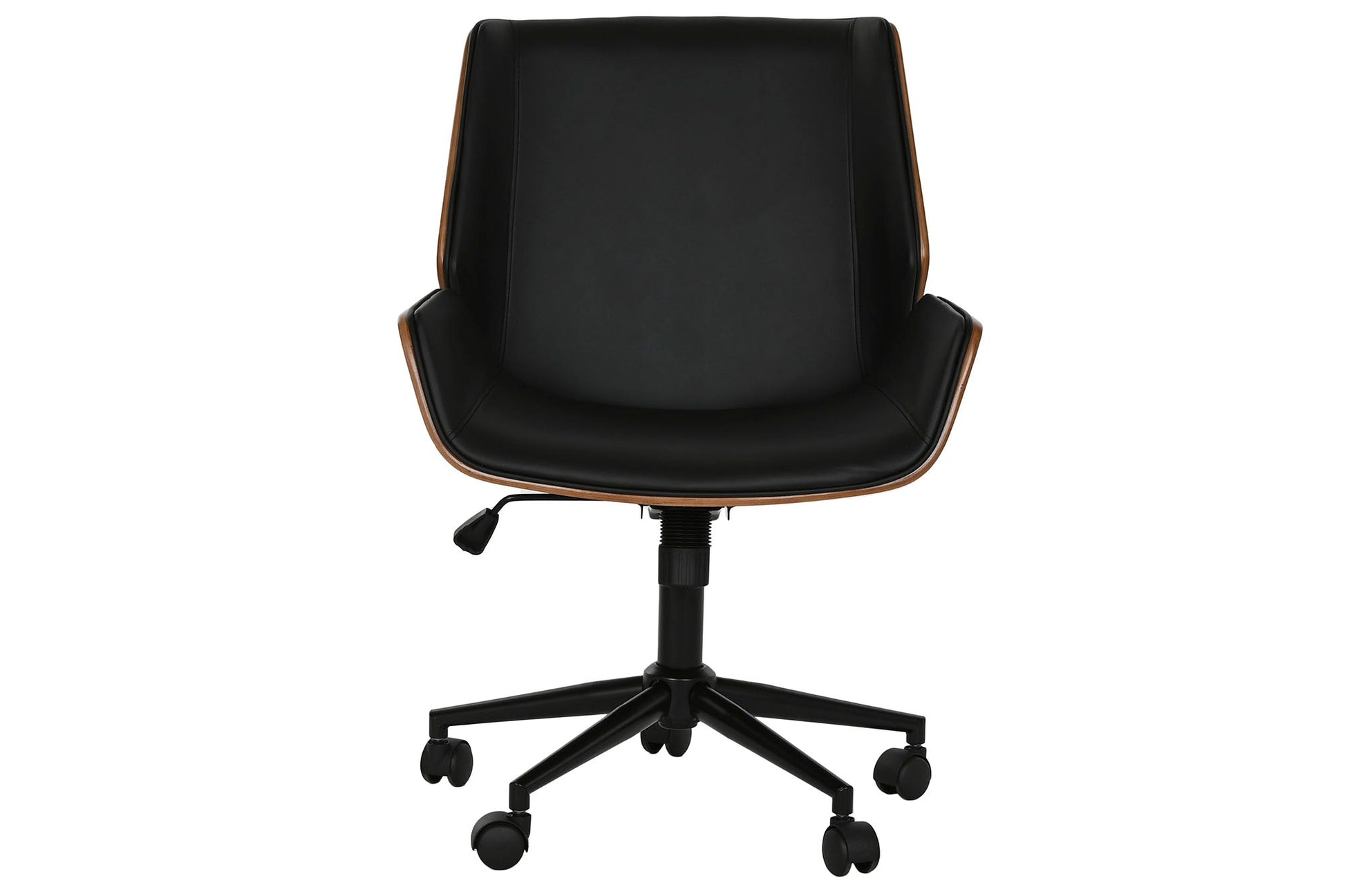 Silla Madera Pu 59_5X64X83 91 Ruedas Negro