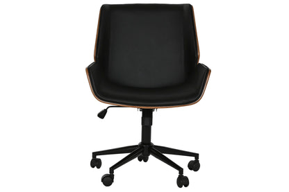 Silla Madera Pu 59_5X64X83 91 Ruedas Negro