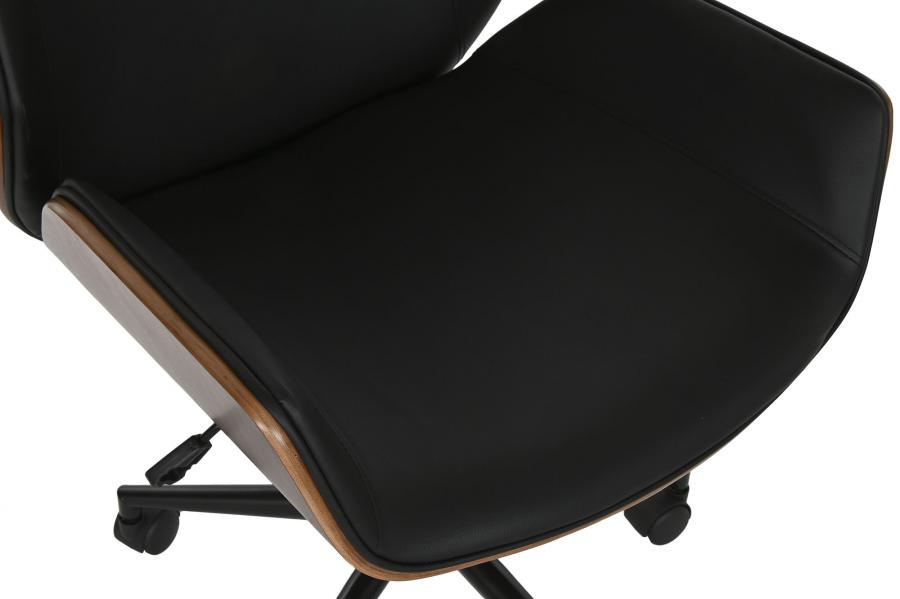 Silla Madera Pu 59_5X64X83 91 Ruedas Negro