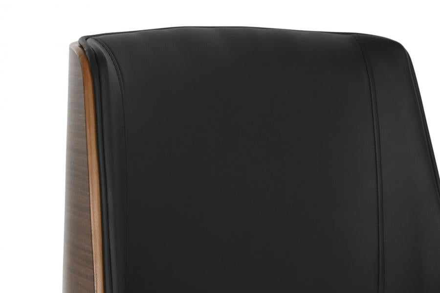 Silla Madera Pu 59_5X64X83 91 Ruedas Negro
