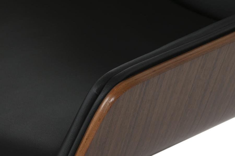 Silla Madera Pu 59_5X64X83 91 Ruedas Negro
