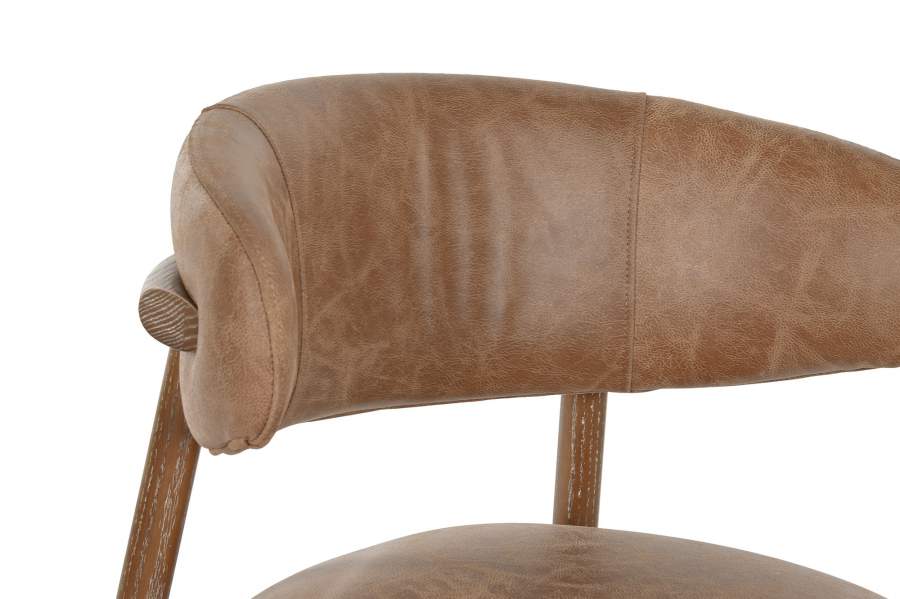 Silla Fresno Piel 58X54X80 Decape Blanco