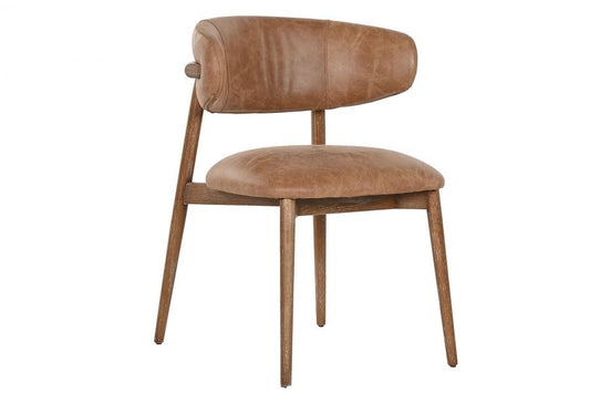Silla Fresno Piel 58X54X80 Decape Blanco