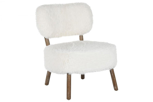 Butaca Fresno 61X62X80 Pelo Sintetico Crudo