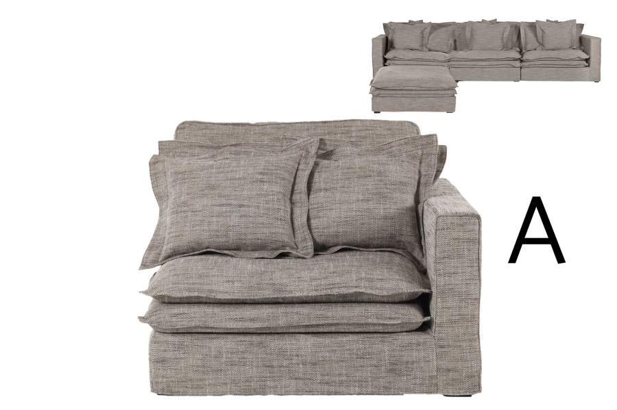 Modulo Sofa Izq/Der Poliester 120X120X95 4 Coj