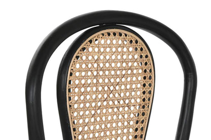 Silla Olmo Ratan 40X42_5X89 Apilable Negro