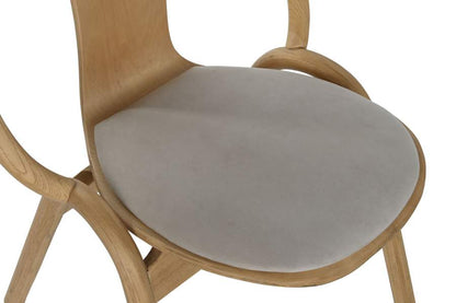 Silla Olmo Poliester 47X42X83 Natural