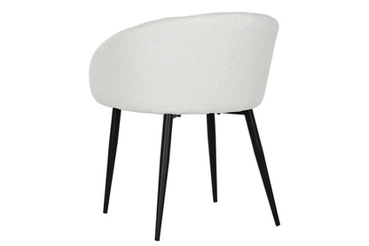 Silla Poliester Metal 60X60X70 Teddy Blanco