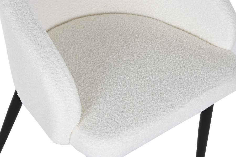Silla Poliester Metal 60X60X70 Teddy Blanco