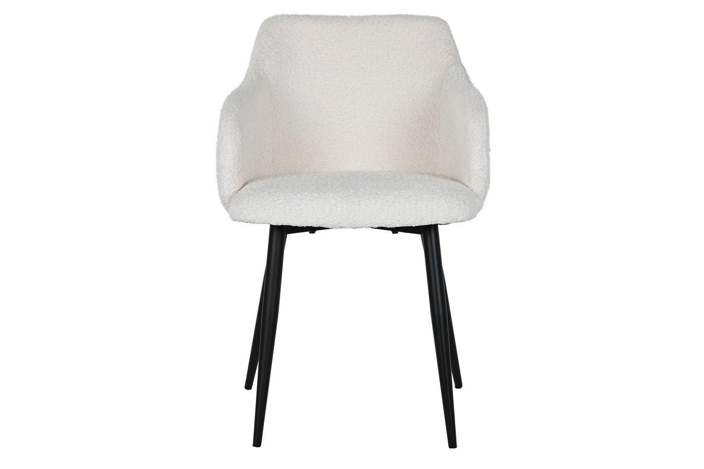 Silla Metal Poliester 50X55X88 Teddy Blanco