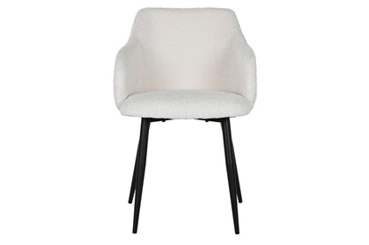 Silla Metal Poliester 50X55X88 Teddy Blanco