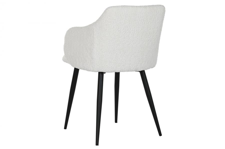 Silla Metal Poliester 50X55X88 Teddy Blanco