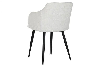 Silla Metal Poliester 50X55X88 Teddy Blanco