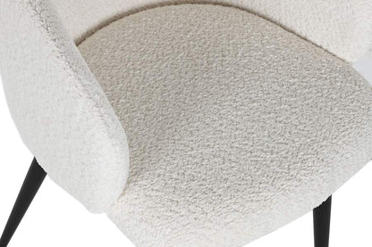 Silla Metal Poliester 50X55X88 Teddy Blanco