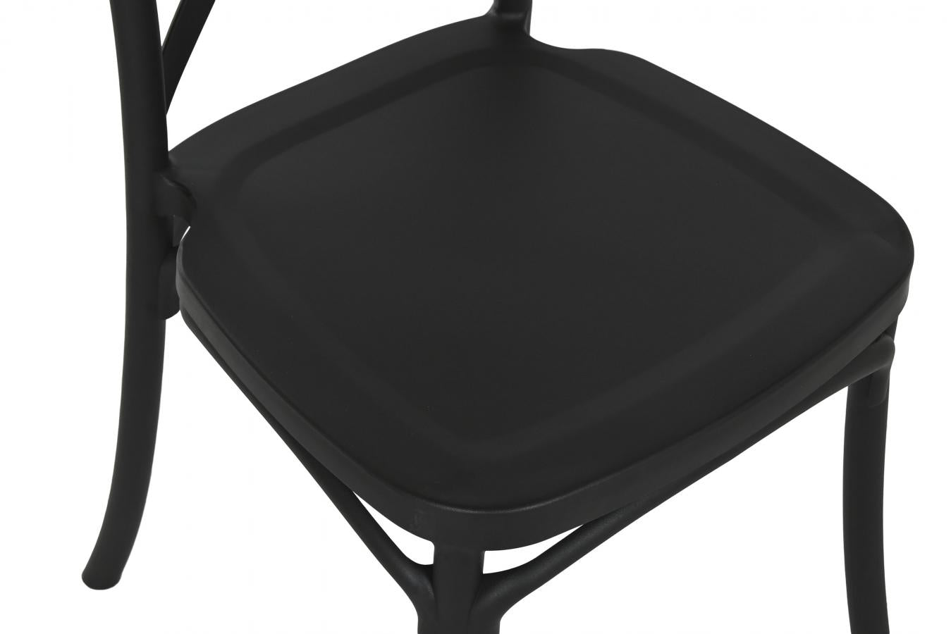 Silla Pp 48X51X88 Crossback Negro