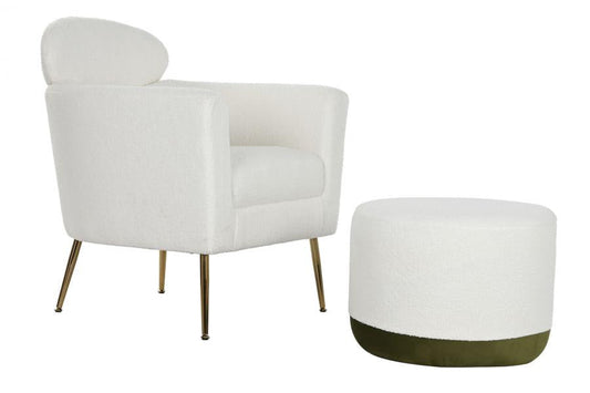 Butaca Set 2 Madera Poliester 74X76X82 Reposapies