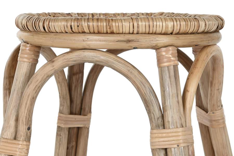 Taburete Mimbre Ratan 37X37X49_5 Natural