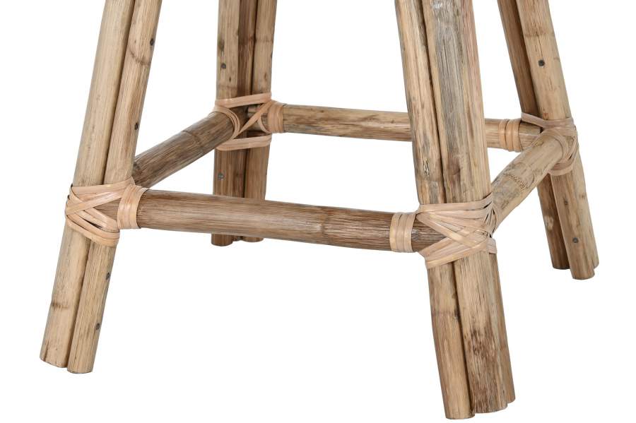 Taburete Mimbre Ratan 37X37X49_5 Natural