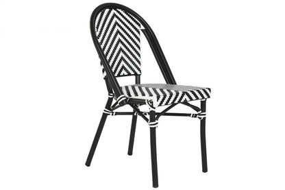 Silla Aluminio Ratan Sintetico 46X57X88 Negro