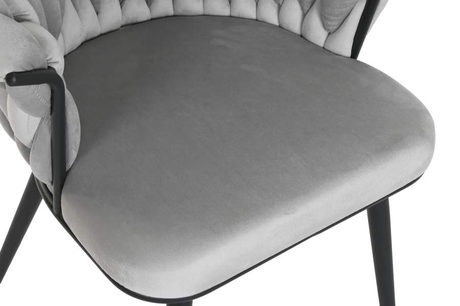 Silla Poliester Metal 66X60X84 Gris