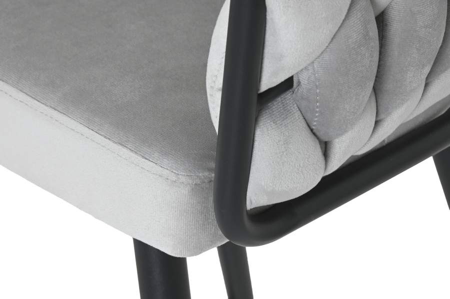Taburete Poliester Metal 58X53X101 Gris