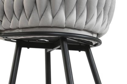 Taburete Poliester Metal 58X53X101 Gris