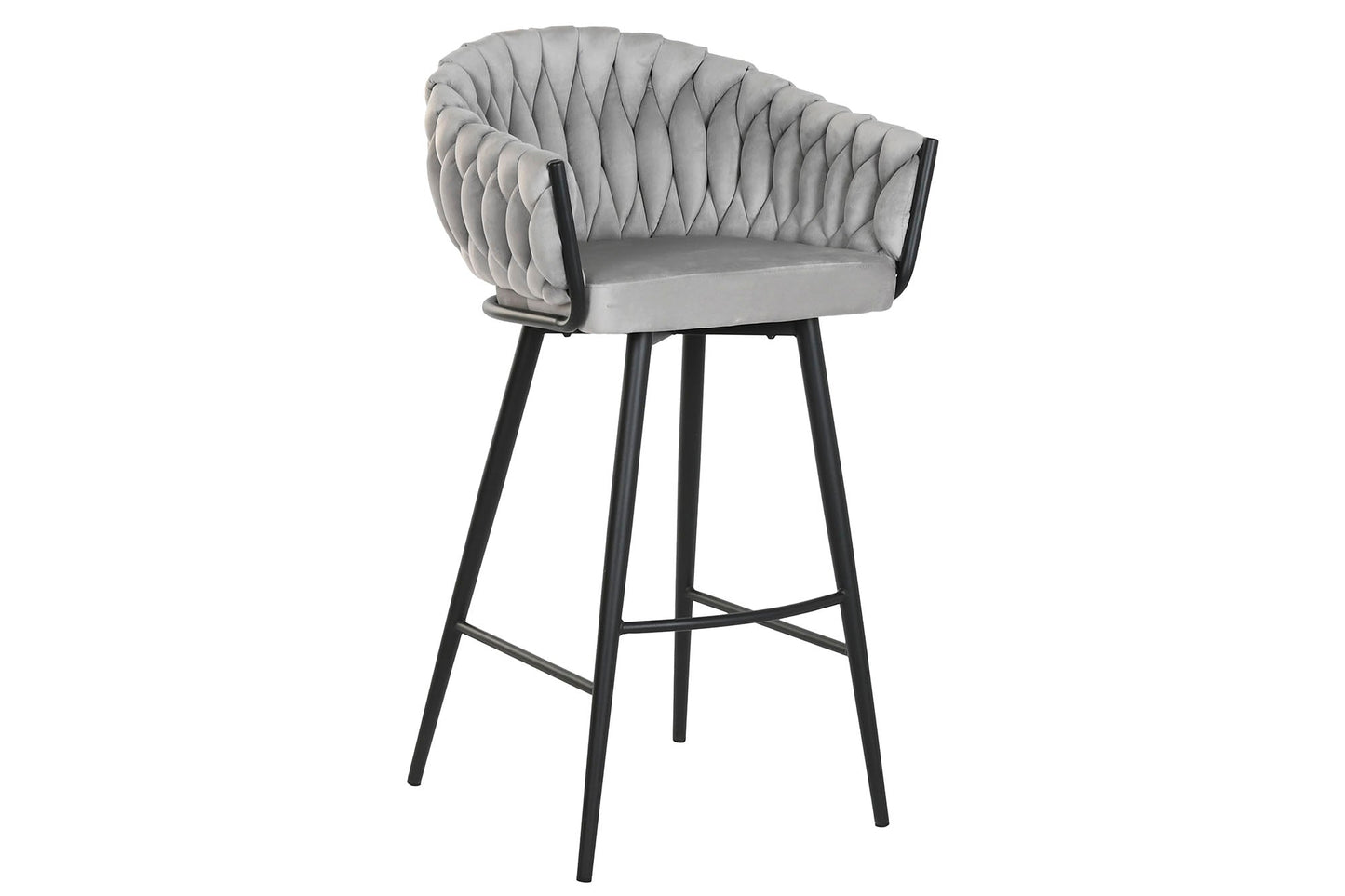 Taburete Poliester Metal 58X53X101 Gris