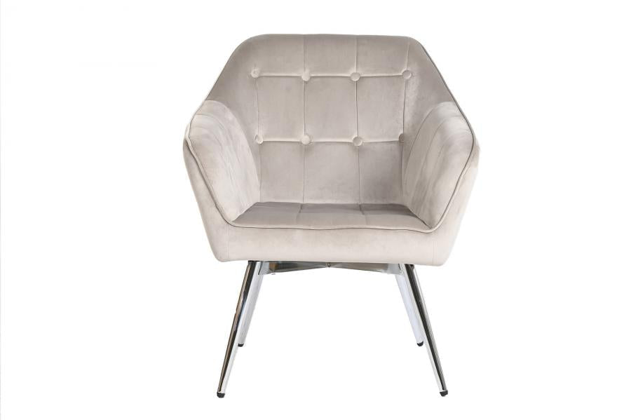 Butaca Poliester Metal 74X67X90 Velvet Gris
