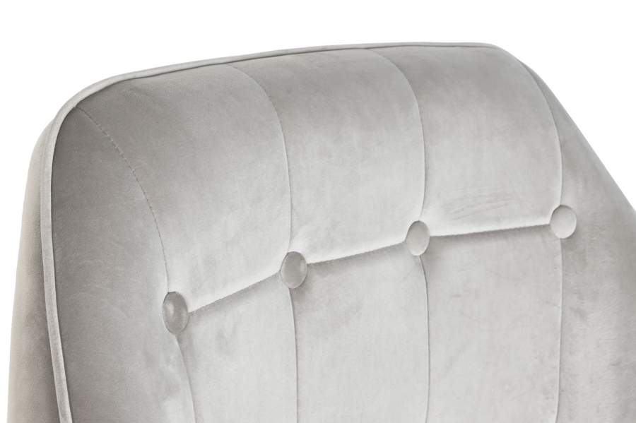 Butaca Poliester Metal 74X67X90 Velvet Gris