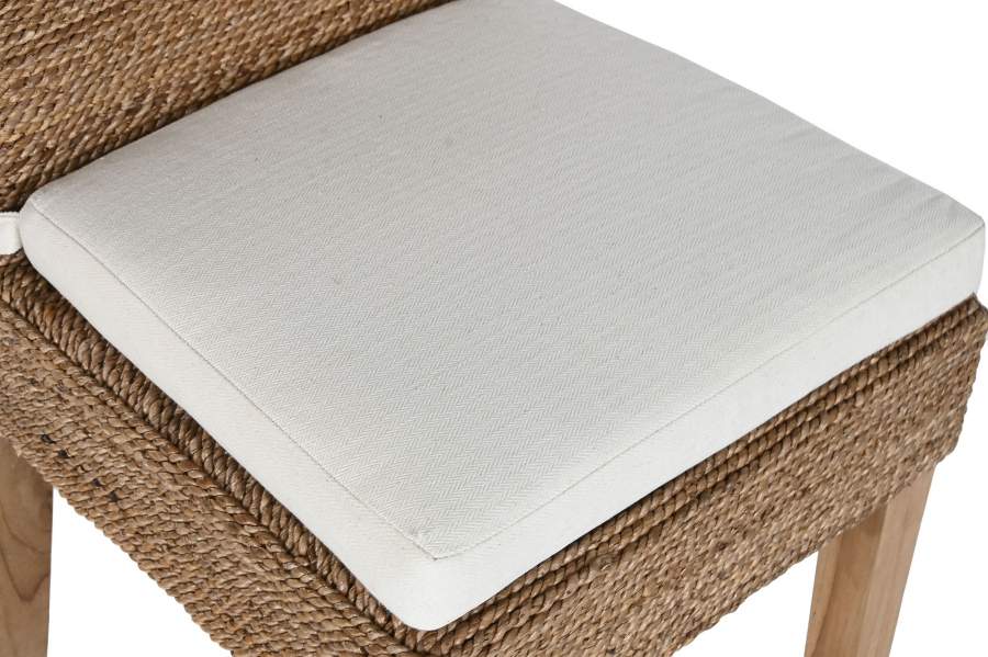 Silla Fibra Teca 47X56X100 Incluye Cojin Natural