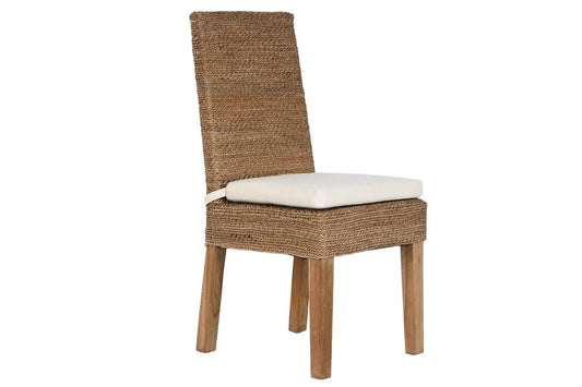 Silla Fibra Teca 47X56X100 Incluye Cojin Natural