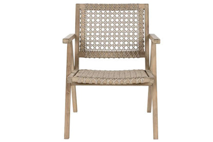 Sillon Teca Fibra 60X70X82 Trenzado A Mano Natural