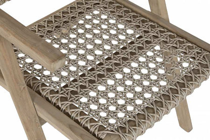 Sillon Teca Fibra 60X70X82 Trenzado A Mano Natural