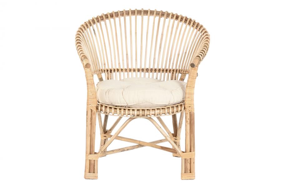 Silla Bambu Ratan 69X66X85 Natural