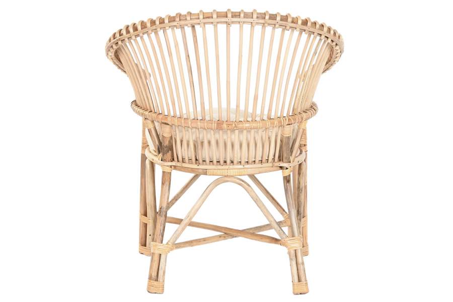 Silla Bambu Ratan 69X66X85 Natural