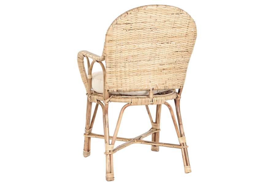 Silla Bambu Ratan 54X51X92 Natural