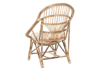 Silla Bambu Ratan 63X55X90 Natural