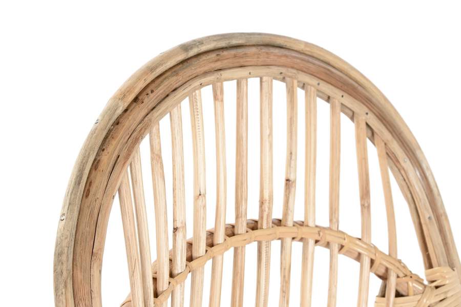 Silla Bambu Ratan 63X55X90 Natural