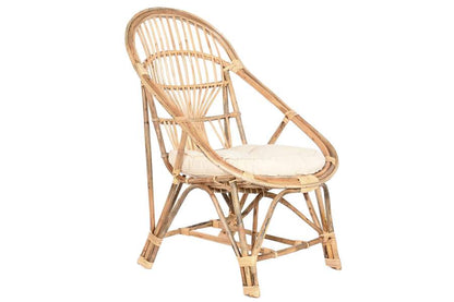 Silla Bambu Ratan 63X55X90 Natural