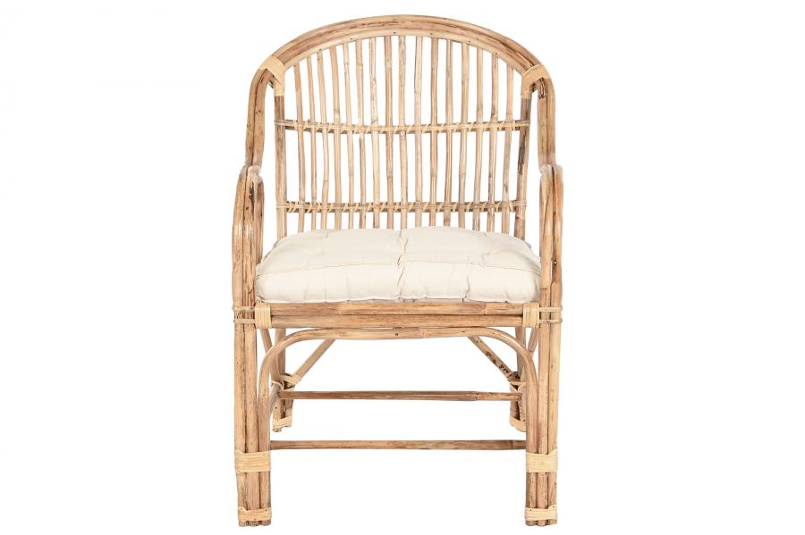 Silla Bambu Ratan 56_5X58X85 Natural