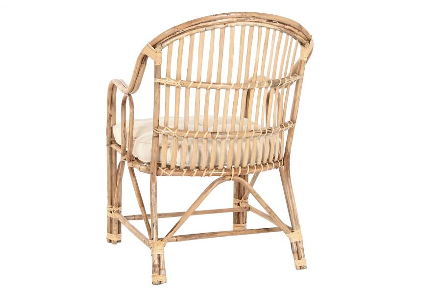Silla Bambu Ratan 56_5X58X85 Natural