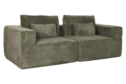 Sofa Poliester Foam 220X158X91 Pana Verde