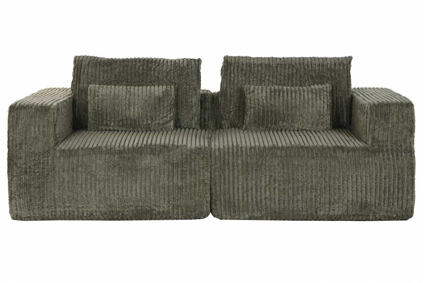 Sofa Poliester Foam 220X158X91 Pana Verde