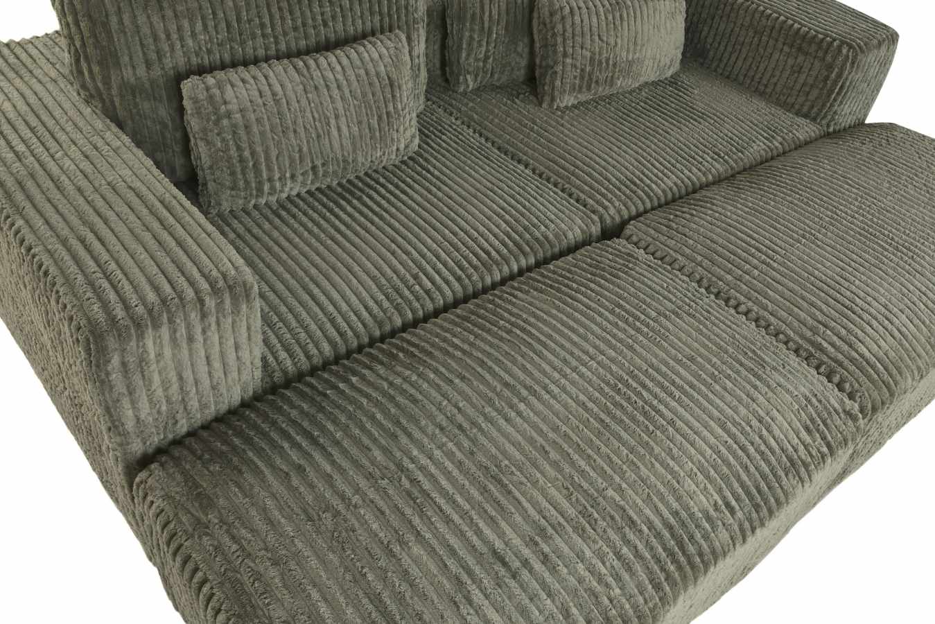 Sofa Poliester Foam 220X158X91 Pana Verde